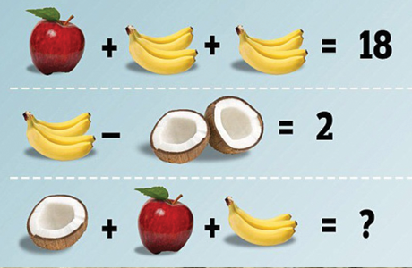 Детская математическая задача про фрукты и кокосы поссорила ...